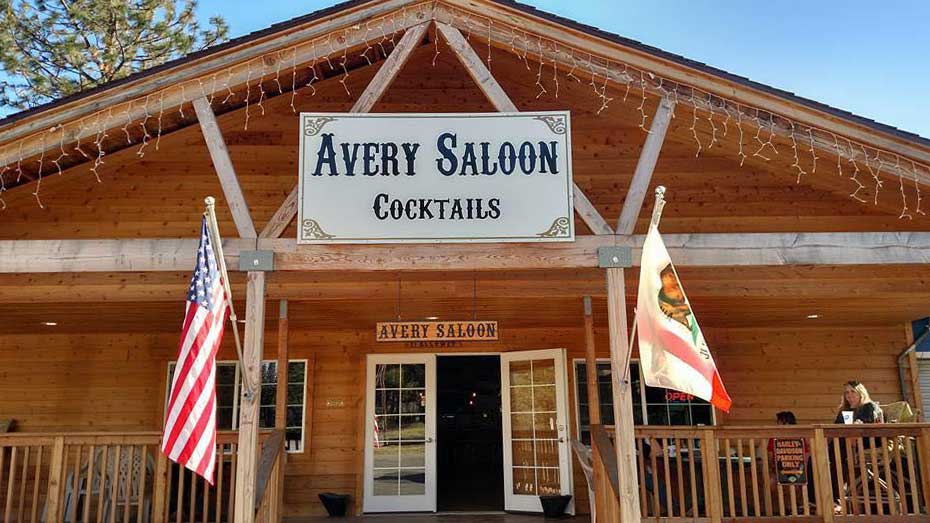 Avery Saloon classic smalltown friendly bar in beautiful Avery, CA