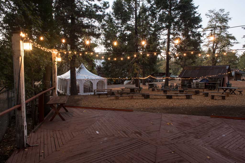 Avery Hotel's backyard stage