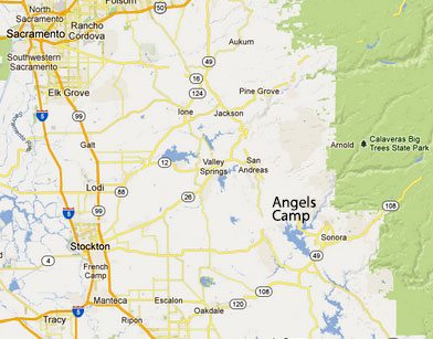 Angels Camp map