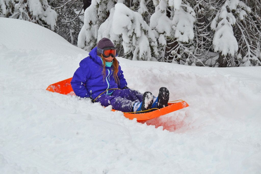 sledding at Tamarack Lodge Bed & Breakfast