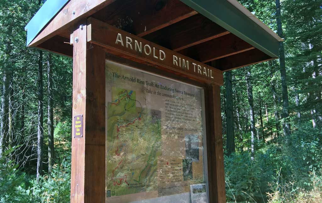 Arnold Rim Trail - trailhead