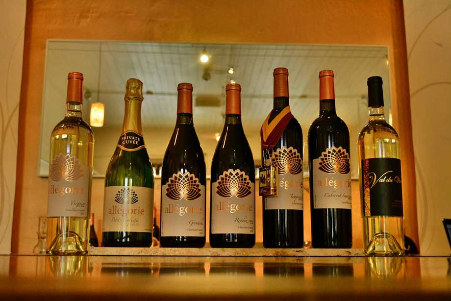 Allégorie tasting room wine and art in historic downtown Murphys