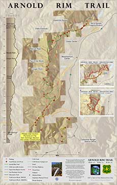 Arnold Rim Trail Map