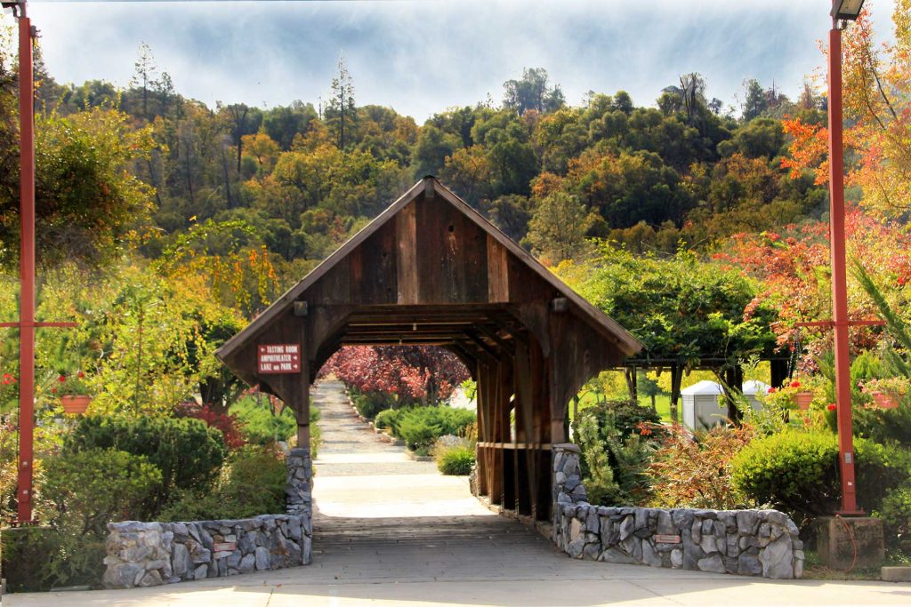 Ironstone Vineyards covered bridge