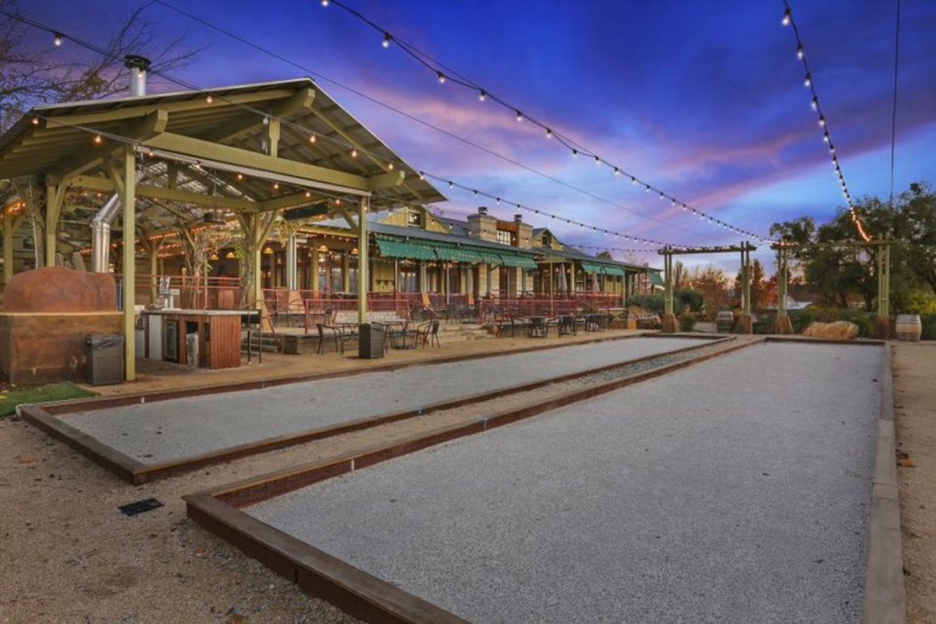 Bocce Ball Court at Camps Restaurant