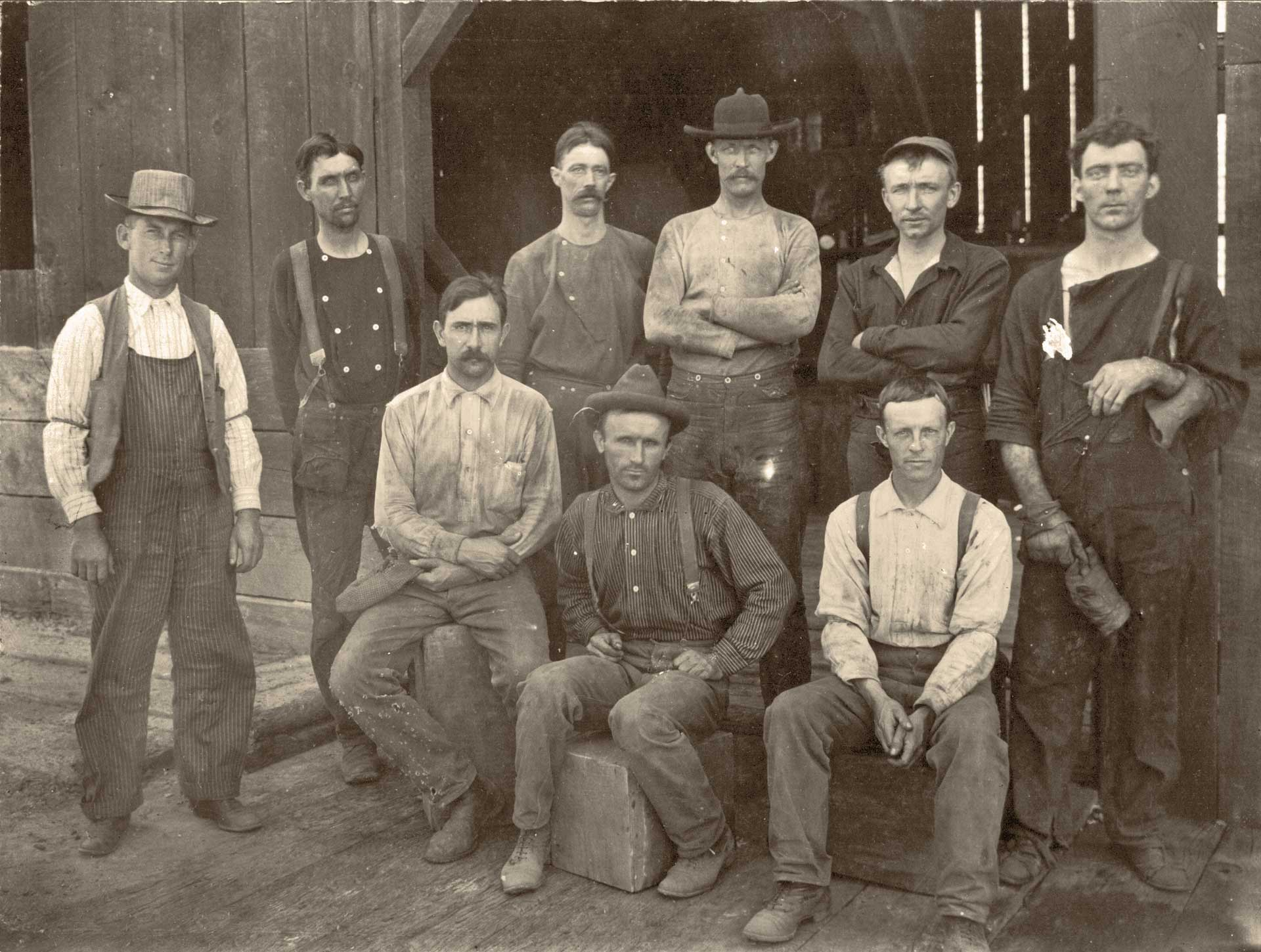 Photo Ancienne 1890, Scierie Abandonnée, Calaveras County, USA, Tirage Cabinet