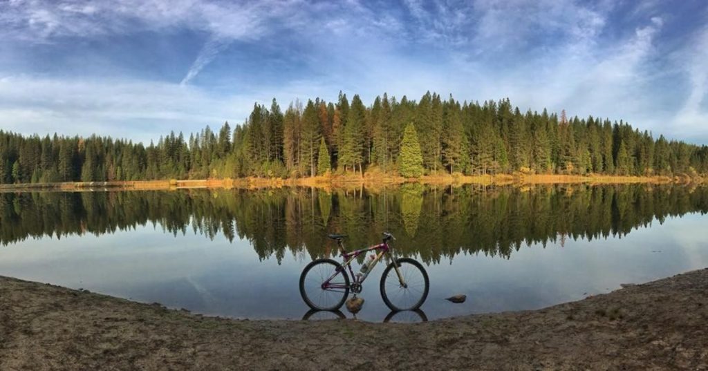 Mountain Bike, Mountain Bike Trail, High Sierra Mountain Bike Trail, High Sierra Mountain Bike, White Pines lake, Arnold CA