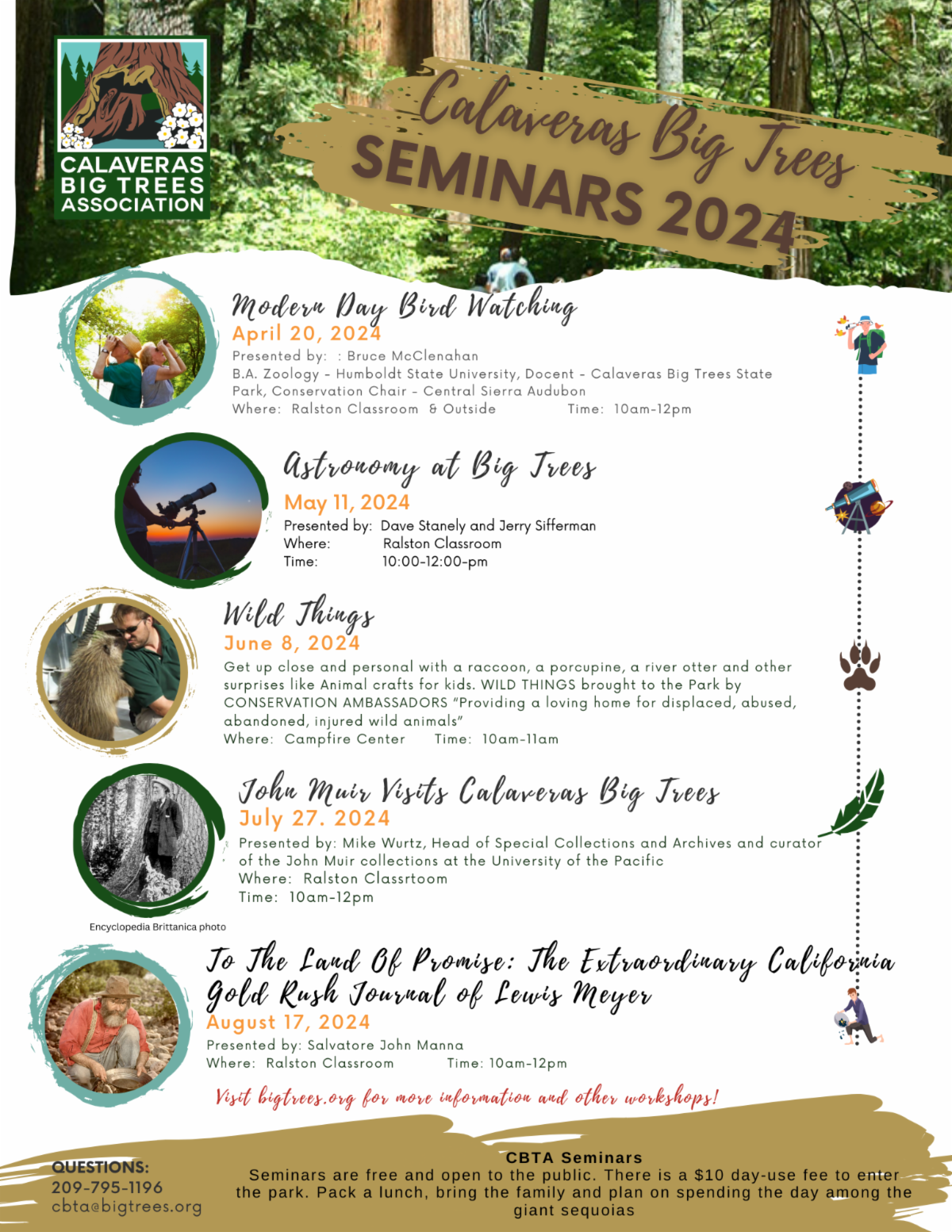 Calaveras Big Trees Seminars 2024