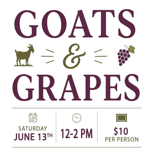 Grapes and Goats — event poster