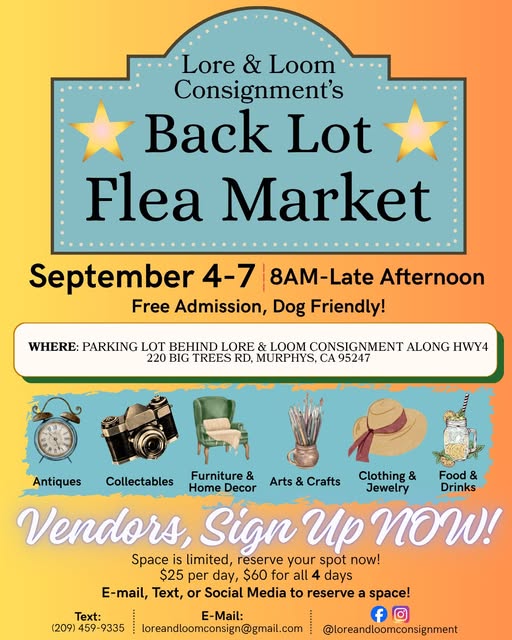 Back Lot Flea Market — event poster