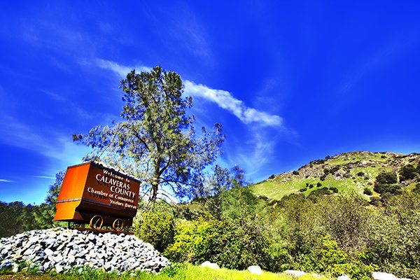 Welcome to Calaveras County sign