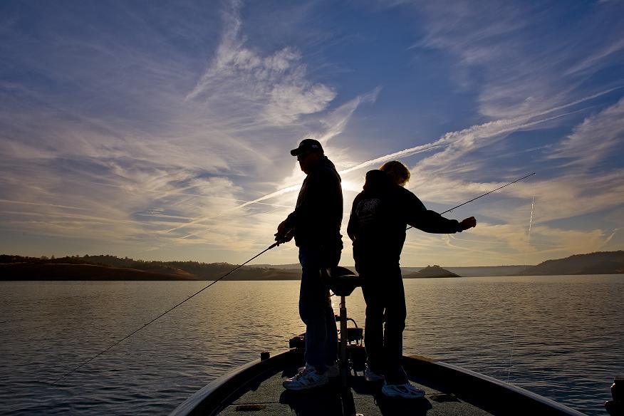 California Fishing, New Melones Lake, Calaveras County