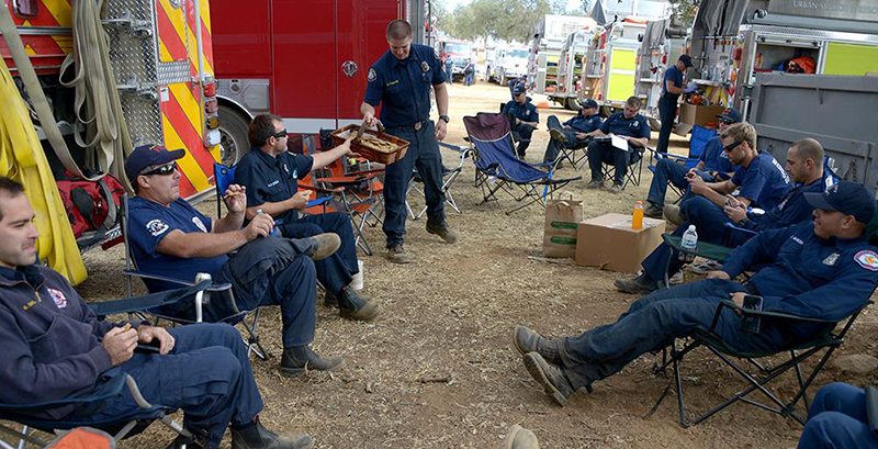 Butte Fire crew gets cookies on break